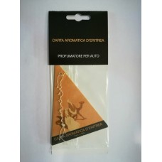 PROFUMATORE PER AUTO CARTA AROMATICA DERITREA